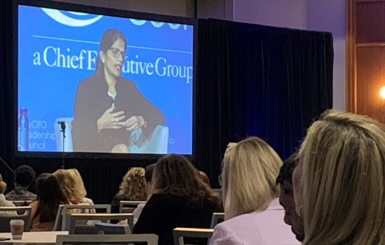 Aradhana Sarin, CFO at AstraZeneca, at CFOLC Conference East