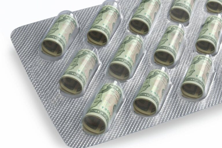 dollar bills in blister packaging