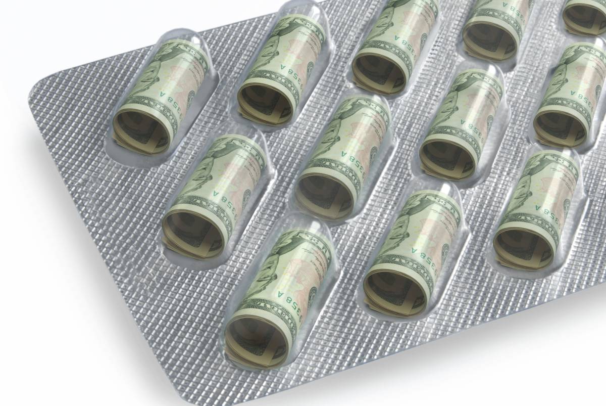 dollar bills in blister packaging
