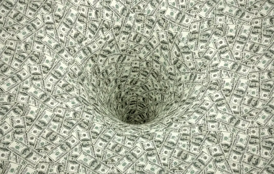 black hole money pit, 3D Rendering