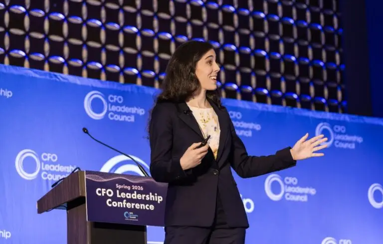 Emily Mandel at CFO Leadership conference