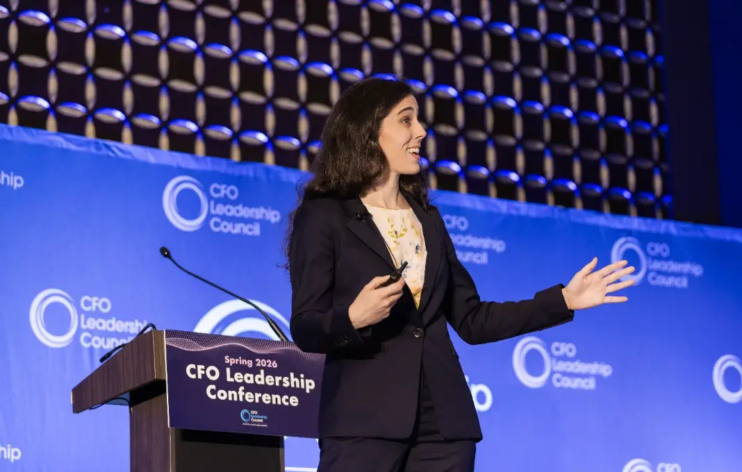 Emily Mandel at CFO Leadership conference